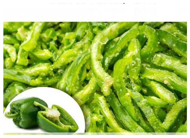 Frozen Green Pepper Slices